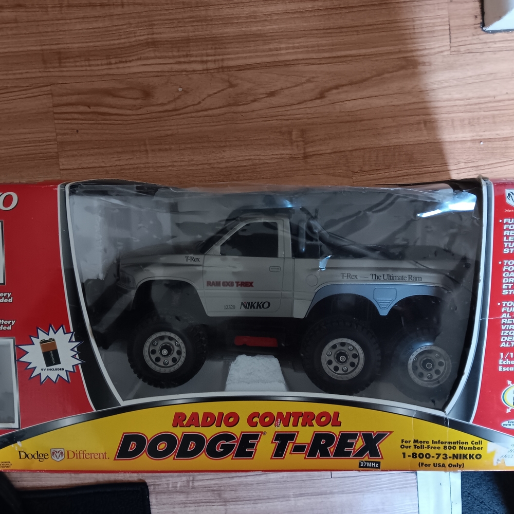 Vintage Nikko Dodge  Radio-Controlled Off-Road Truck Toy with Large Tires